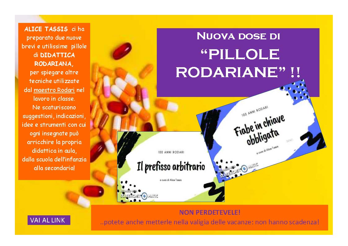 Presentazione ultime pillole, testo nell'articolo