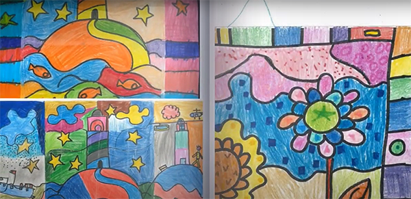 Disegni del progetto Naif con stile