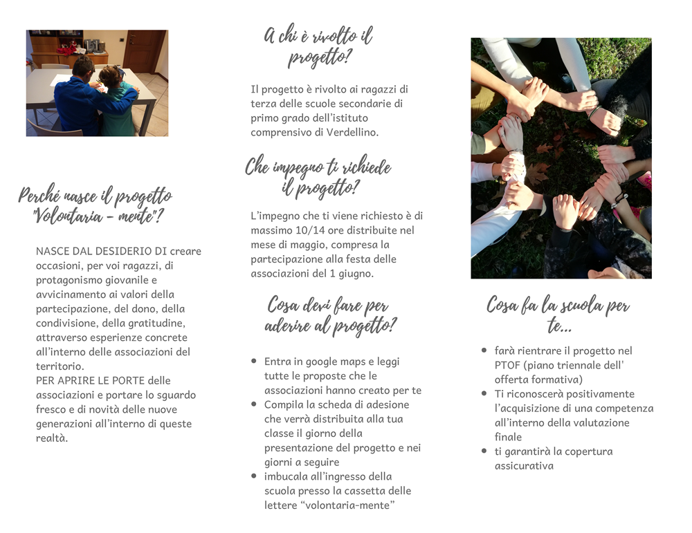 VOLONTARIA MENTE brochure Pagina 2
