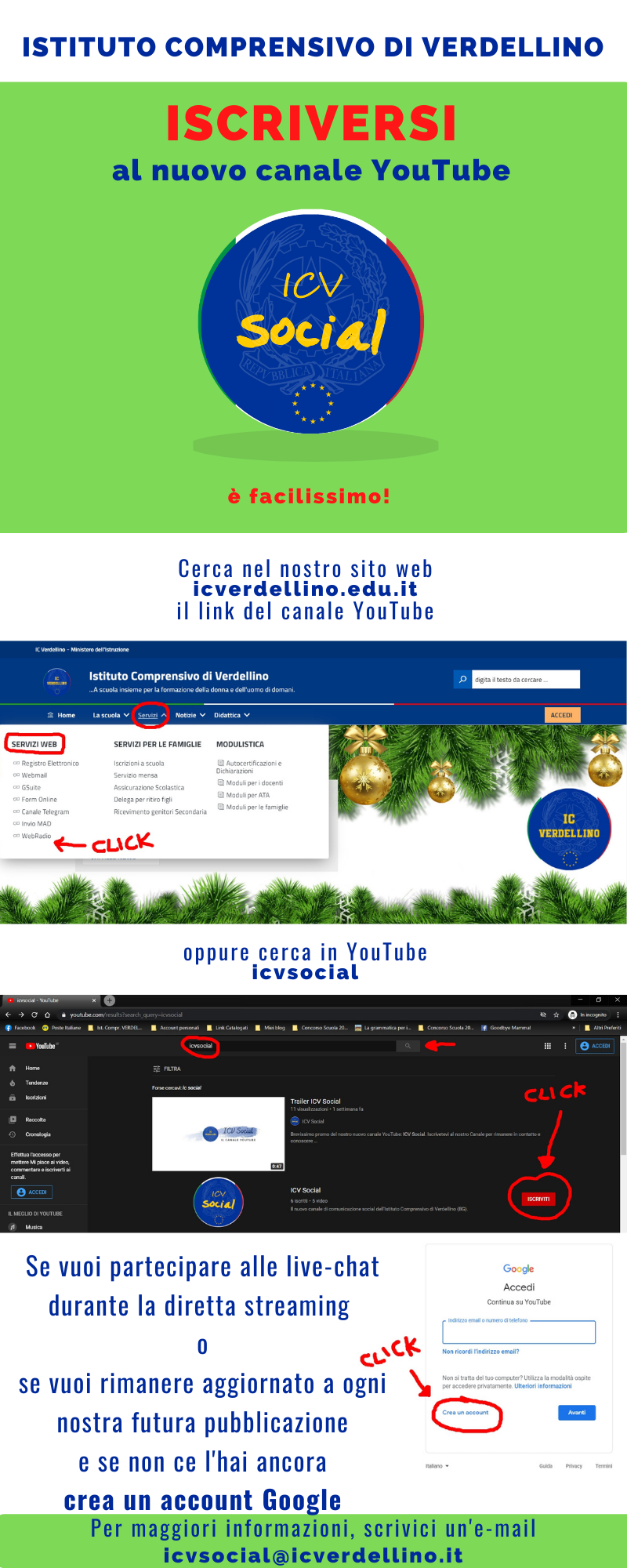 3 Infografica OPEN DAY 2021 Iscrizione YouTube