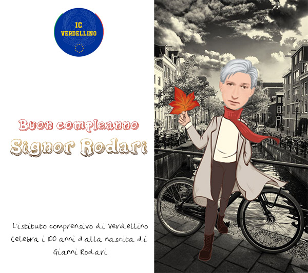 La cartolina del progetto Rodari