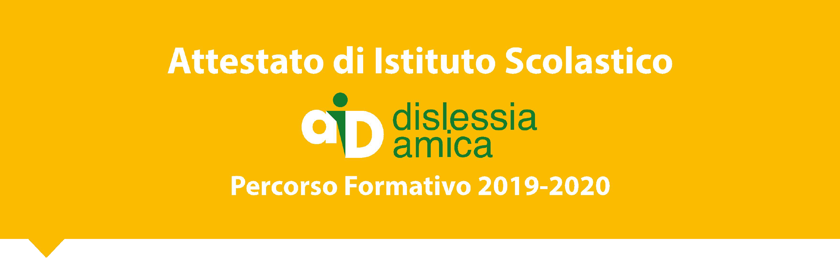 Certificazione Istituto Amico dislessia 2020