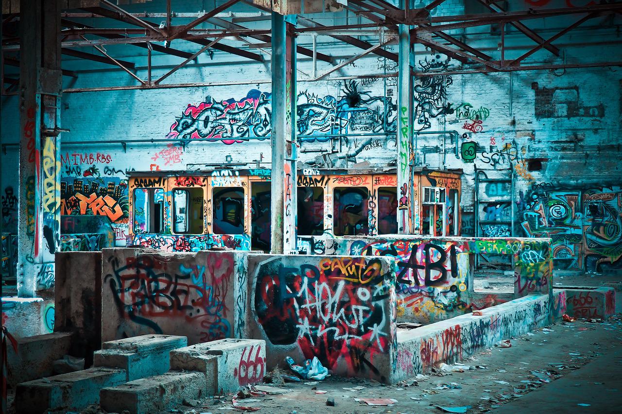 Immagine di graffiti street art