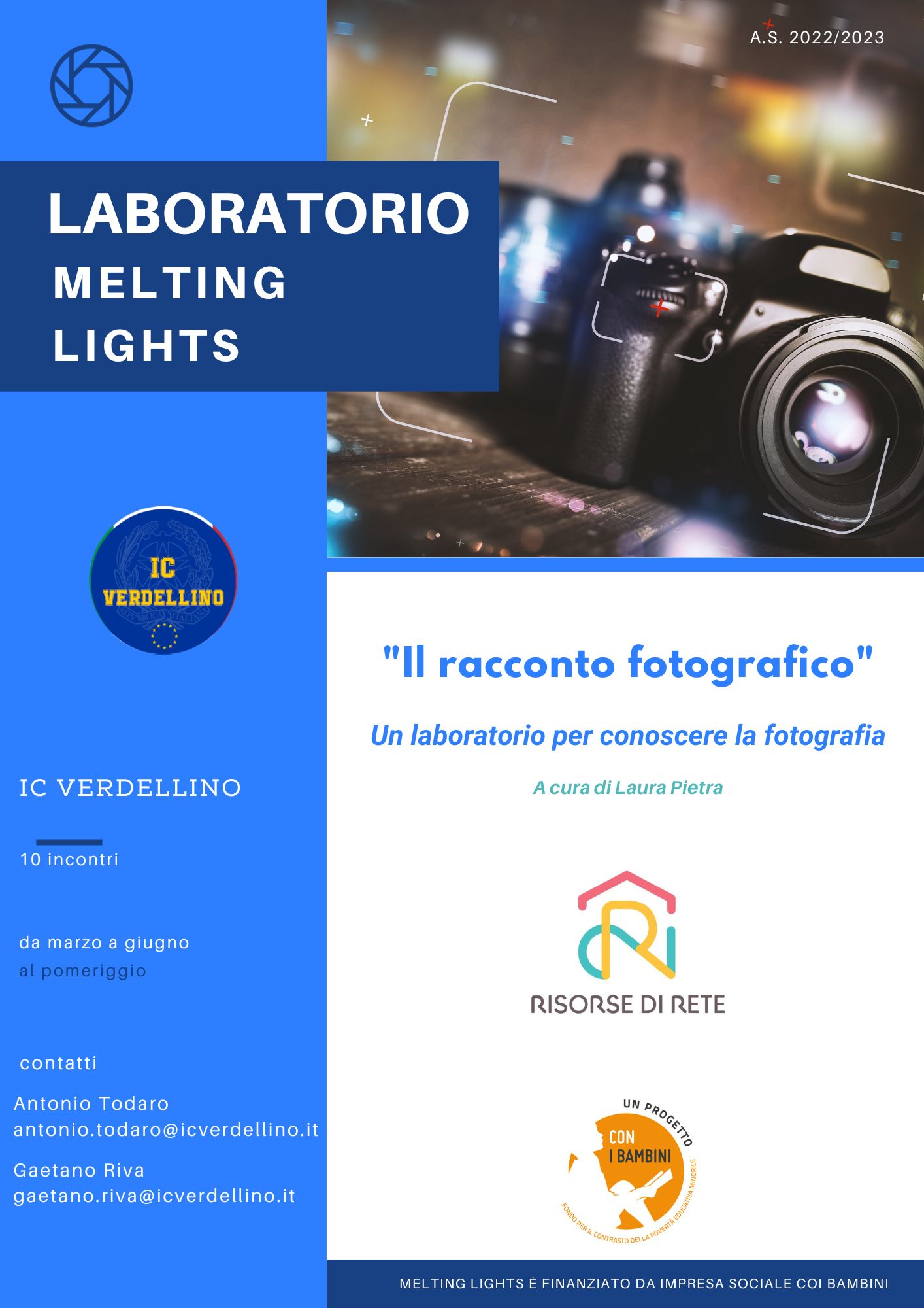 Volantino Il racconto fotografico testo nell'articolo
