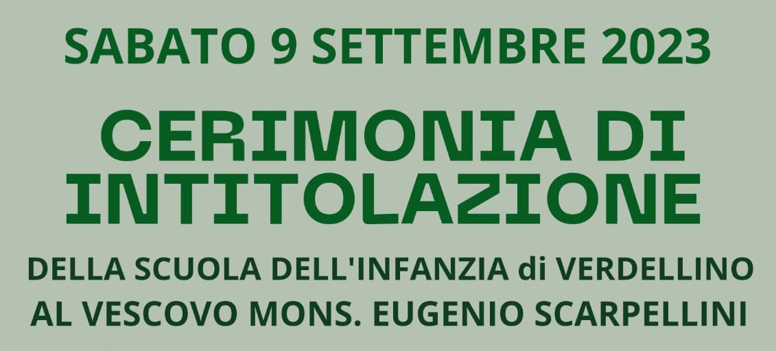 Cerimonia intitolazione