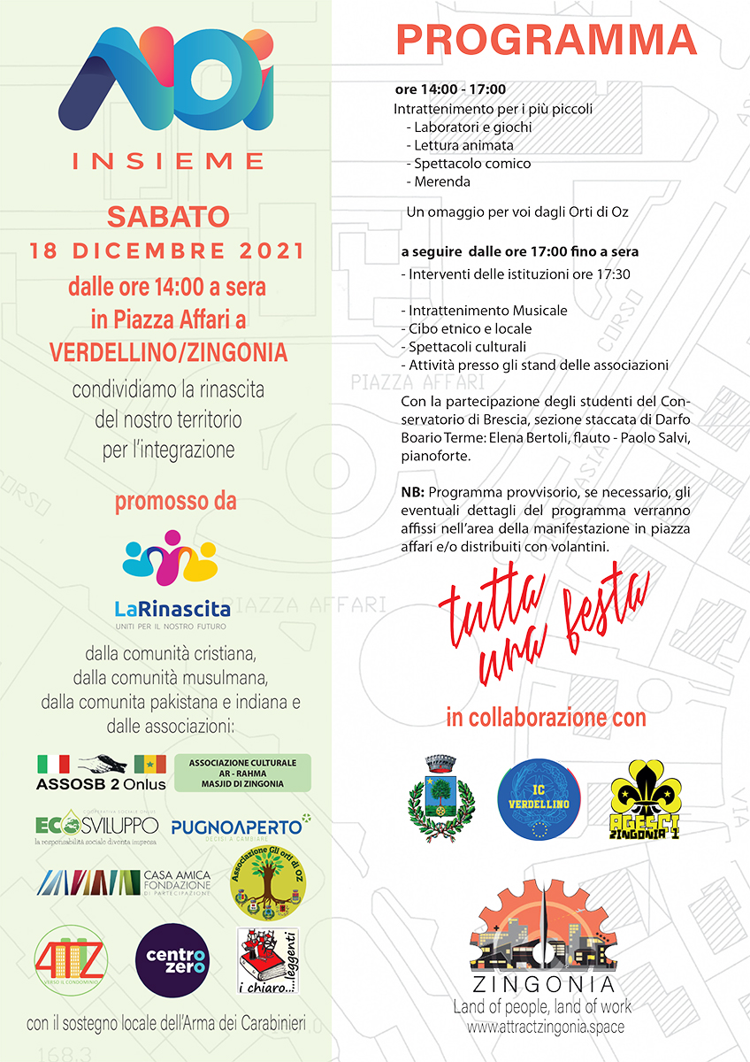 Locandina dell'iniziativa