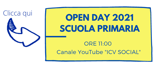 Open day primaria ore 11 canale youtube icv social