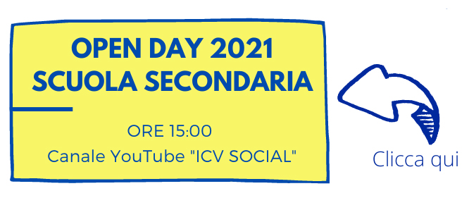 Open day secondaria ore 15 canale youtube icv social