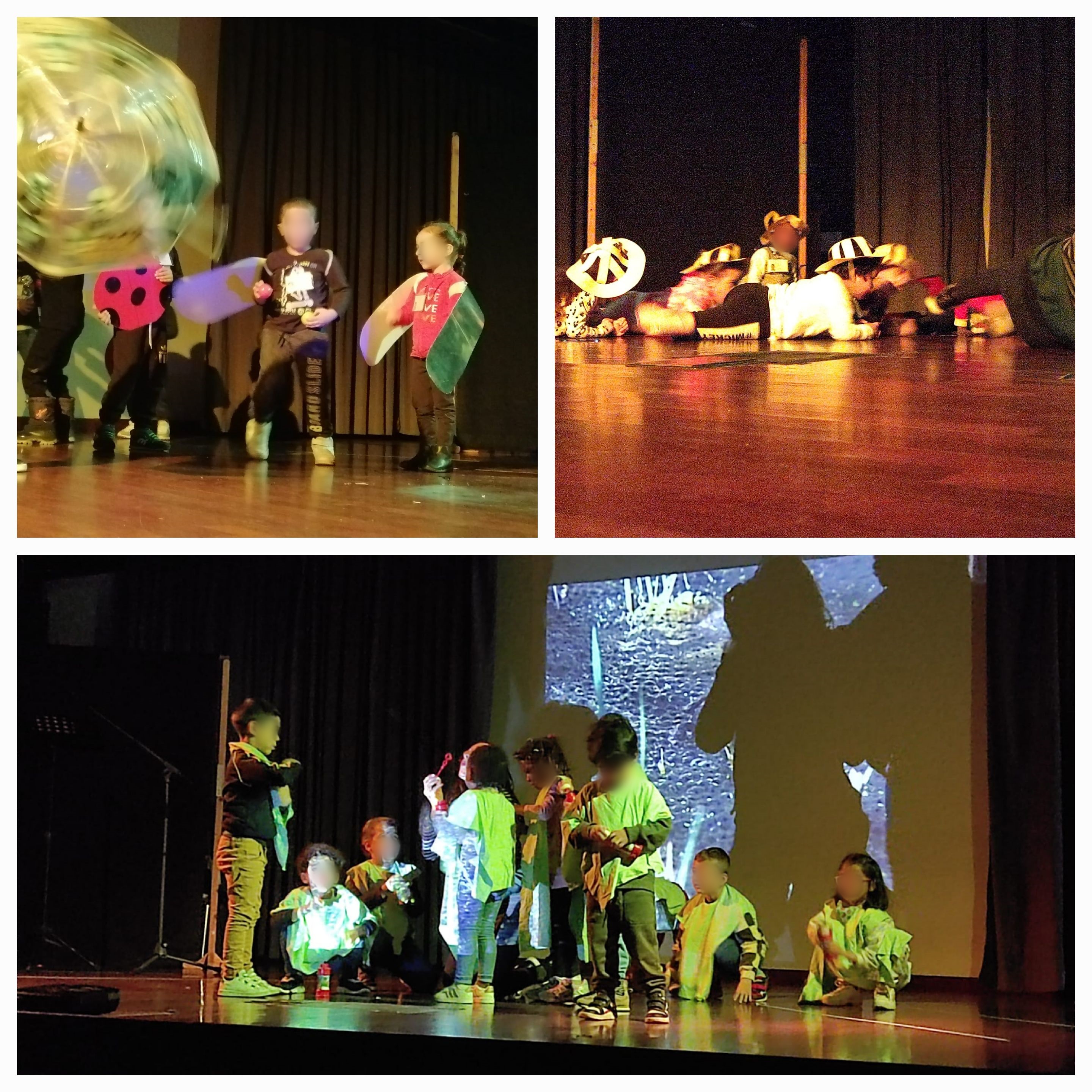 Foto delle attività in teatro