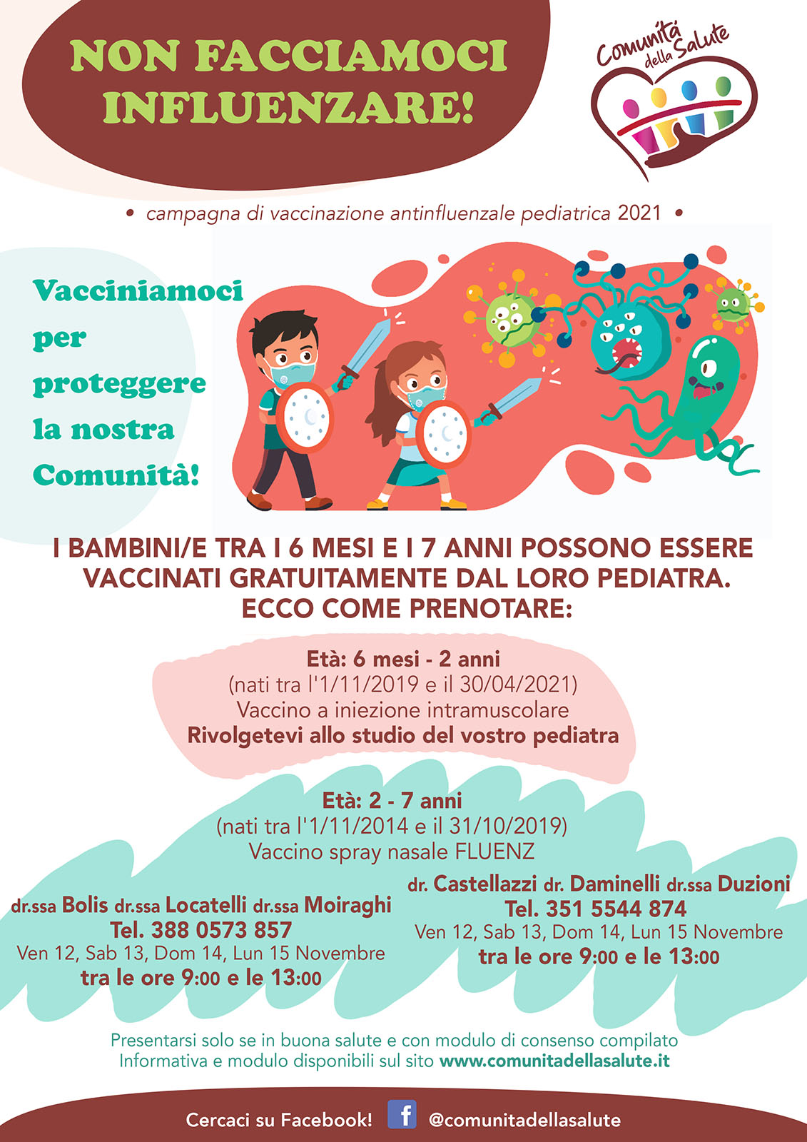 Poster dell'iniziativa Non lasciamoci influenzare