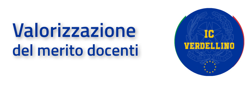 Immagine con logo e dicitura valorizzazione del merito docenti
